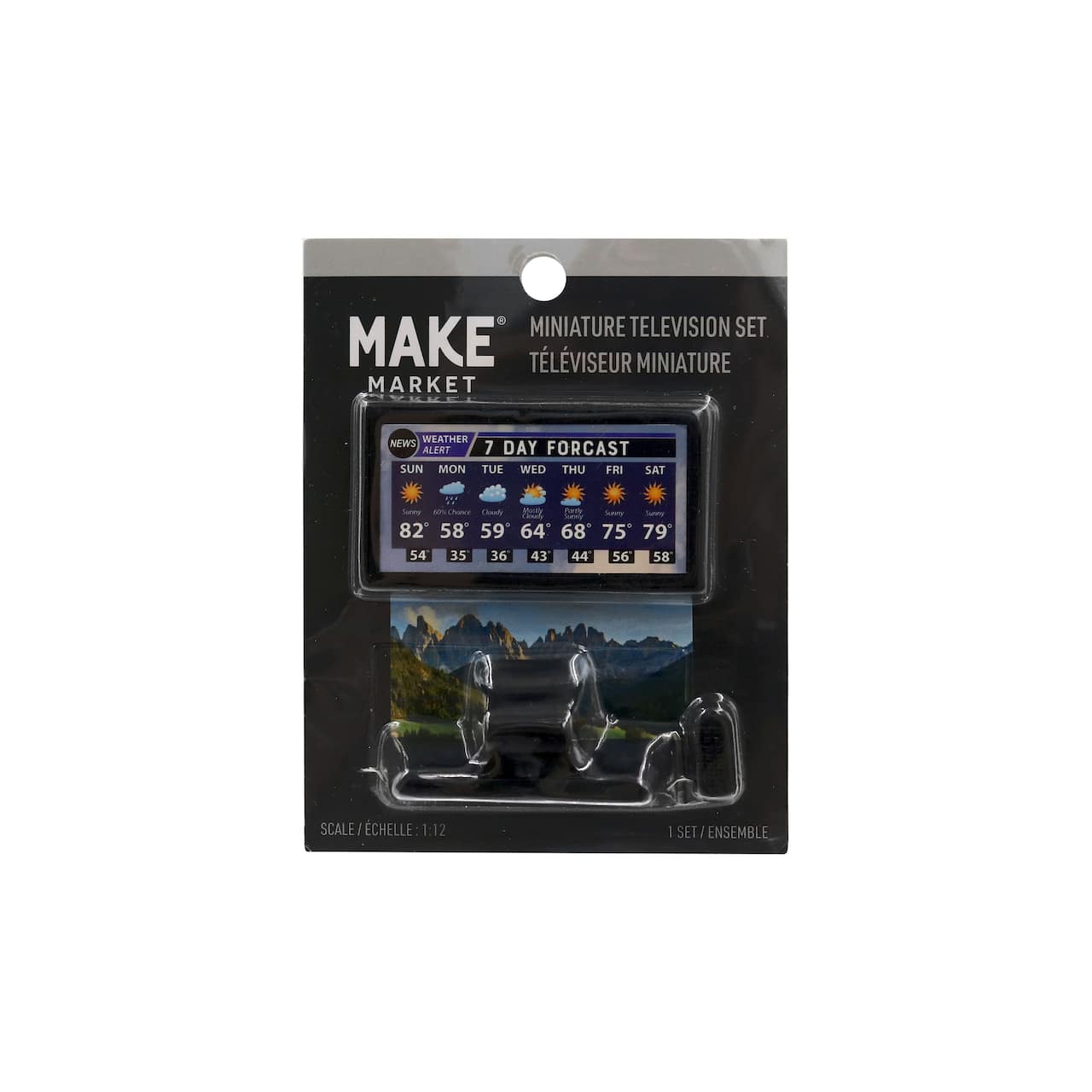 Miniature TV & Remote by Make Market®